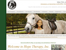 Tablet Screenshot of hopetherapy.org